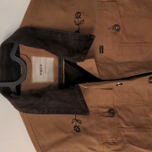P&Co Waxed Canvas Trucker Jacket Tan